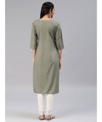 multicolor printed polyester stitched kurti 4