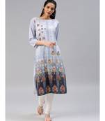 multicolor printed polyester stitched kurti