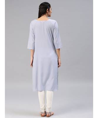 multicolor printed polyester stitched kurti 3