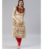 multicolor printed polyester stitched kurti