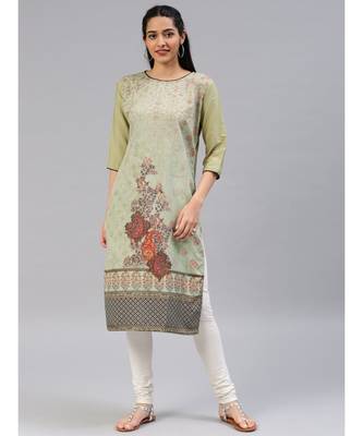 multicolor printed polyester stitched kurti 1
