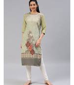 multicolor printed polyester stitched kurti