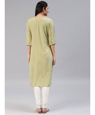 multicolor printed polyester stitched kurti 4