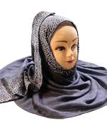 Casual Wear Rayon Soft Cotton Embroidery Dupatta Hijab Scarf For Women