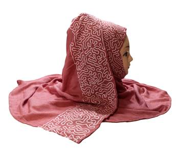 Occasion Wear Rayon Soft Cotton Embroidery Hijab Scarf Dupatta For Women 2