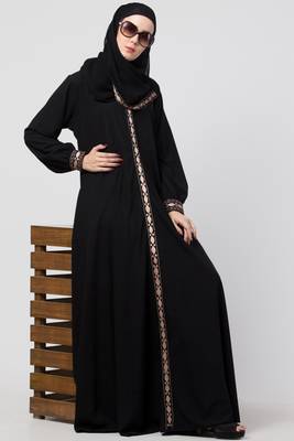 A-Line Abaya With Embroidery And Dual Pocket 1