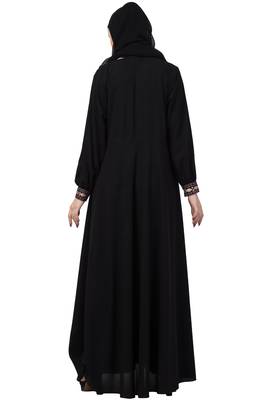 A-Line Abaya With Embroidery And Dual Pocket 3