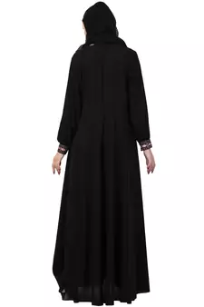 A-Line Abaya With Embroidery And Dual Pocket