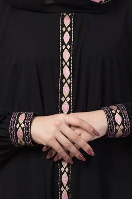 A-Line Abaya With Embroidery And Dual Pocket 5
