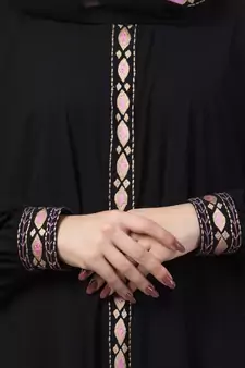 A-Line Abaya With Embroidery And Dual Pocket