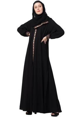 A-Line Abaya With Embroidery And Dual Pocket 6