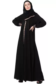 A-Line Abaya With Embroidery And Dual Pocket