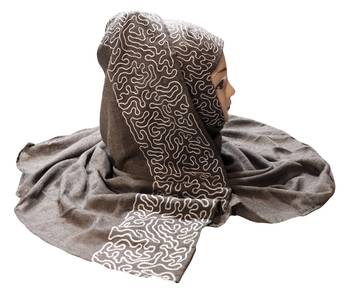 Rayon Soft Cotton Embroidery Scarf Dupatta Hijab For Women ( 2