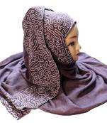 Rayon Soft Cotton Embroidery Hijab Scarf Dupatta For Women