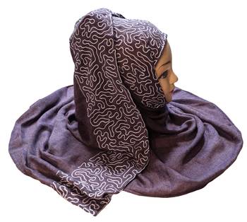 Rayon Soft Cotton Embroidery Hijab Scarf Dupatta For Women 3