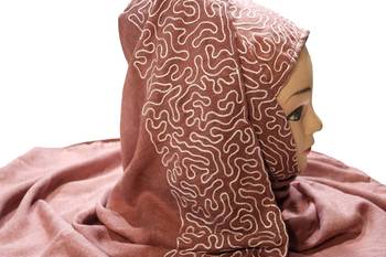Casual Wear Rayon Soft Cotton Embroidery Hijab Scarf Dupatta For Women 3