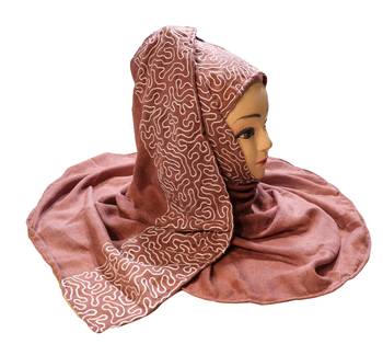 Casual Wear Rayon Soft Cotton Embroidery Hijab Scarf Dupatta For Women 4