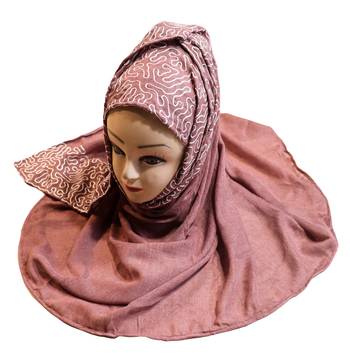 Casual Wear Rayon Soft Cotton Embroidery Hijab Scarf Dupatta For Women 5