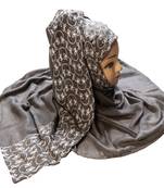 Rayon Soft Cotton Casual Wear Embroidery Hijab Scarf Dupatta For Women