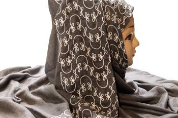 Rayon Soft Cotton Casual Wear Embroidery Hijab Scarf Dupatta For Women 2