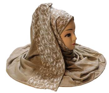 Rayon Soft Cotton Embroidery Hijab Scarf Dupatta For Women  1