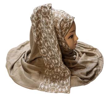 Rayon Soft Cotton Embroidery Hijab Scarf Dupatta For Women  2