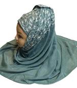 Rayon Soft Cotton Occasion Wear Embroidery Hijab Scarf Dupatta For Women