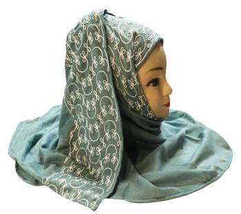 Rayon Soft Cotton Occasion Wear Embroidery Hijab Scarf Dupatta For Women 3
