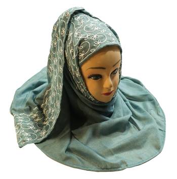 Rayon Soft Cotton Occasion Wear Embroidery Hijab Scarf Dupatta For Women 5