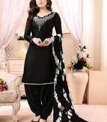 Black moti georgette salwar