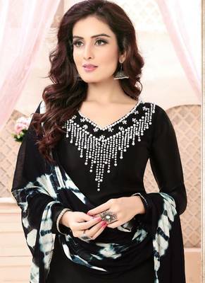 Black moti georgette salwar 2