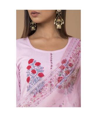 Pink Long Anarkali Dress With Dupatta 4