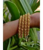 Gold stone bangles