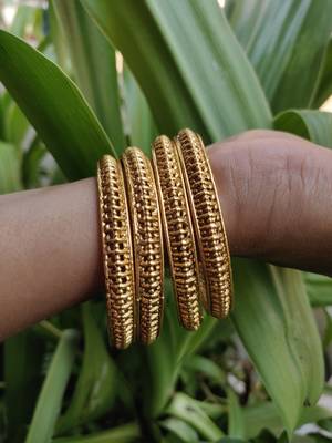 Gold Plated Designer Bangles Set Of 4 3