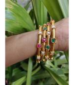 Multicolor stone bangles