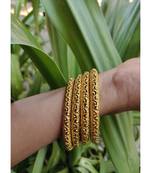 Gold Plated Designer Bangles Set Of 4