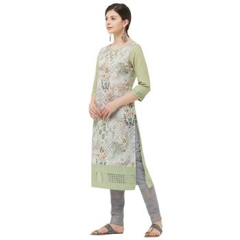Lime embroidered polyester
 kurtas-and-kurtis 2