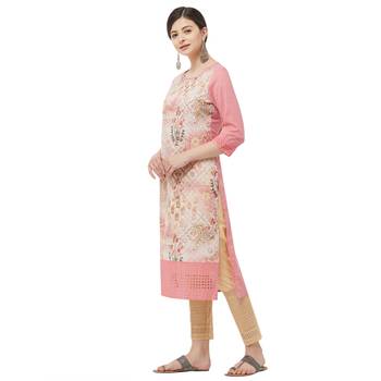 Coral embroidered polyester kurtas-and-kurtis 2