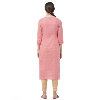 Coral embroidered polyester kurtas-and-kurtis 3