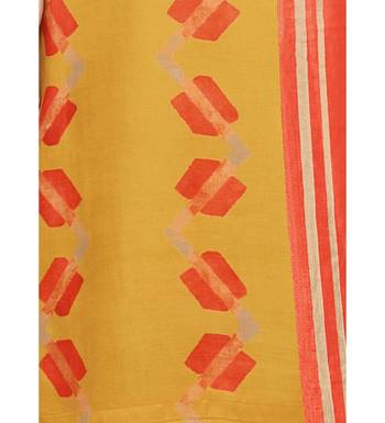Mustard Cotton Jam Silk Women's Salwar Suit 5