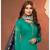 Teal & Navy Blue Cotton Jam Silk Women's Salwar Suit With Banarasi Dupatta