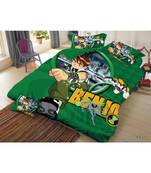 ben10 solid polyester Double bed sheets