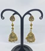 Gold crystal earrings