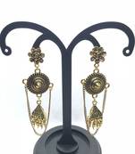 Gold crystal earrings