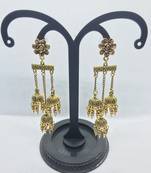 Gold crystal earrings