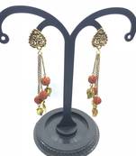 Gold crystal earrings