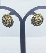 Gold crystal earrings