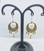 Gold crystal earrings