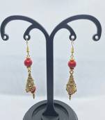 Gold crystal earrings