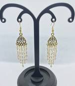 Gold crystal earrings